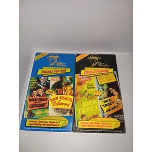 Dick Tracy VHS Tapes Lot Of 2